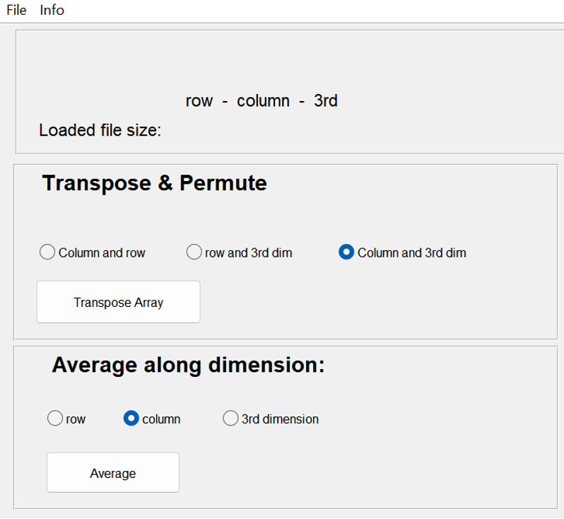 Array manipulator: averaging